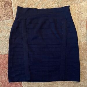 Rock & Republic Black Bandage Bodycon Pencil Mini Skirt